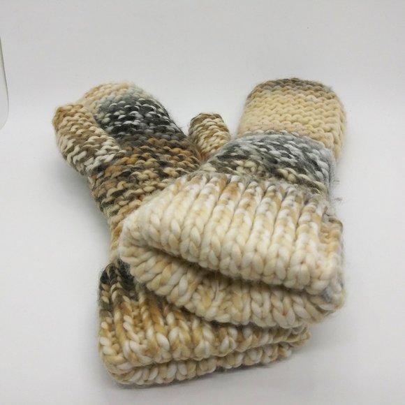 Ruff Hewn Neutral Mittens w/Fleece Lining NWT - Picture 1 of 6